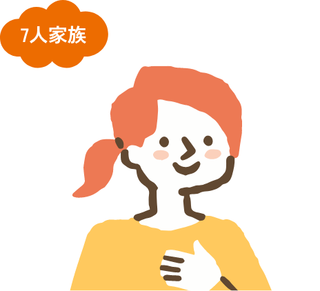 7人家族 40代/家族が多い世帯/Tさん